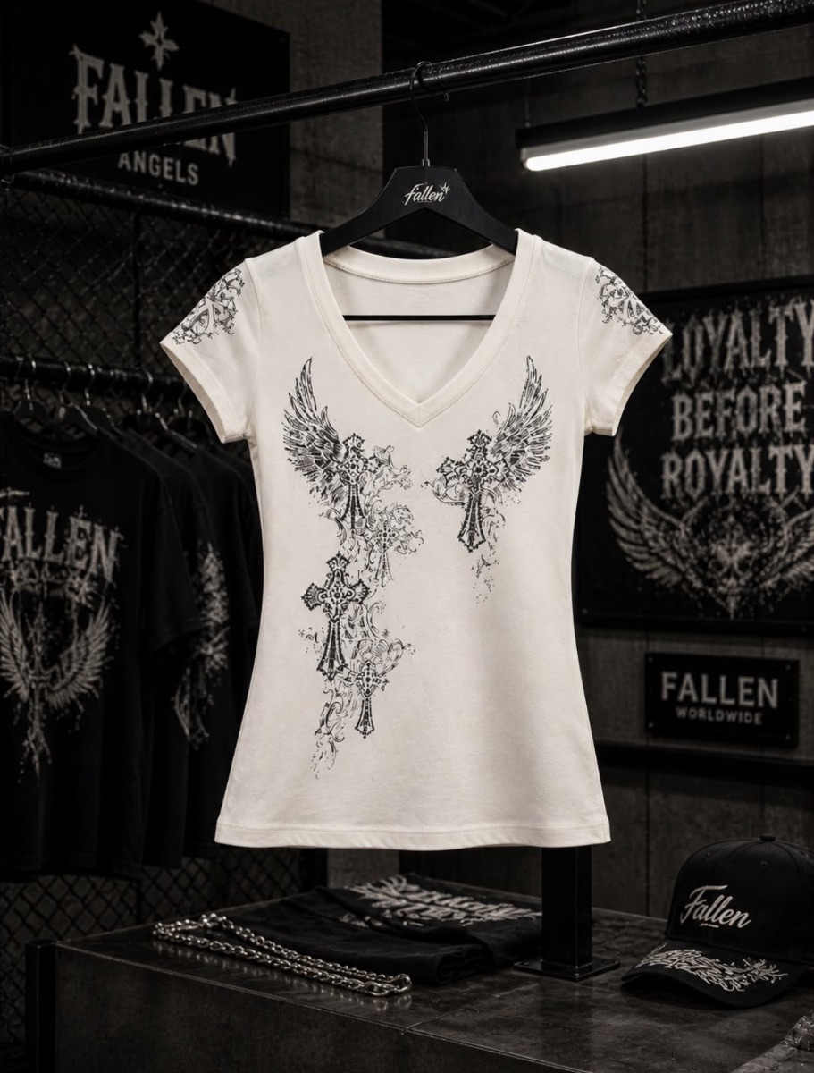 BABYTEE FALLEN CROSS — Blanco