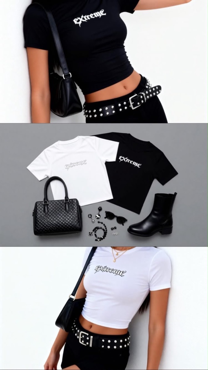 REMERA BABY TEE EXTREME C/ RELIEVE