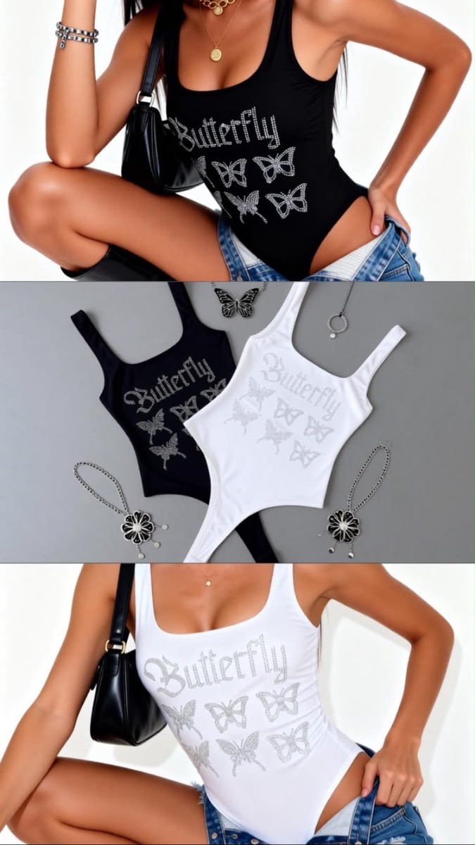 BODY BUTTERFLY STRASS