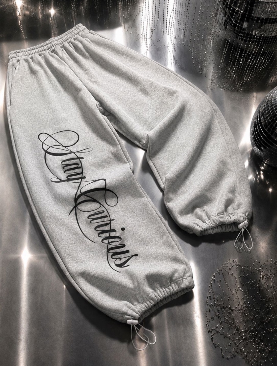 BAGGY STAY CURIOUS — Gris Melange