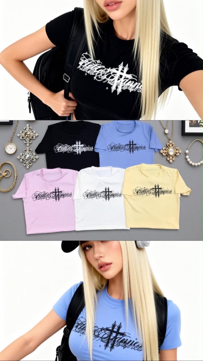 REMERA BABY TEE CRUZ
