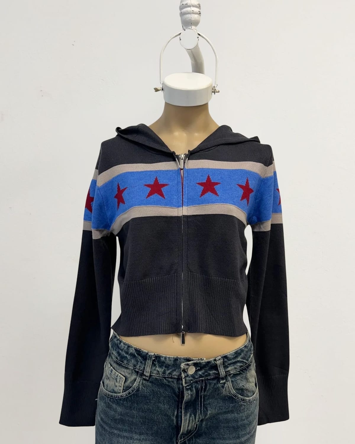 CAMPERA TEJIDO ESTRELLA