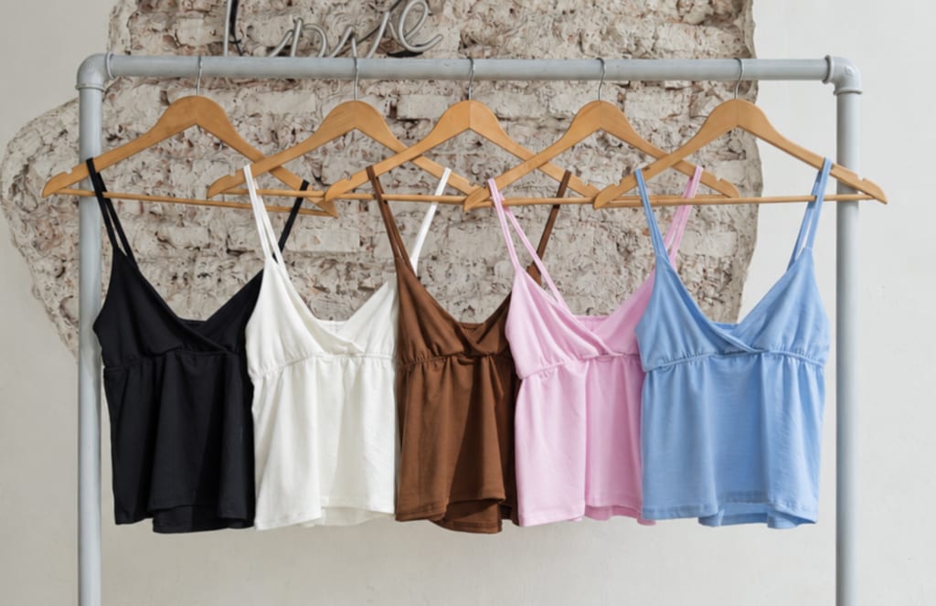 #3457 Musculosa modal con lycra bretel fino con frunce, escote cruzado "Cassis"