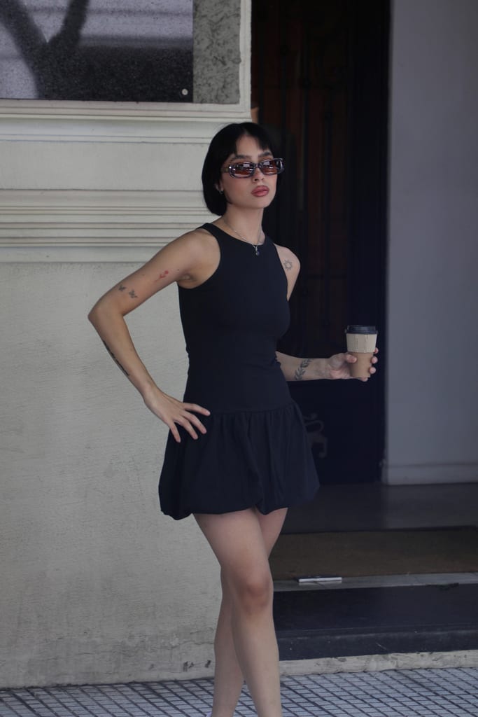 #9604 Vestido algodon con lycra globo "Tikal"